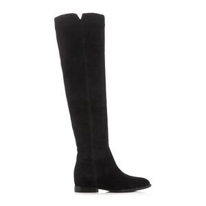ASH Womens Black Hidden Heel Jess Almond Toe Wedge Zip-Up Leather Dress Boots 35